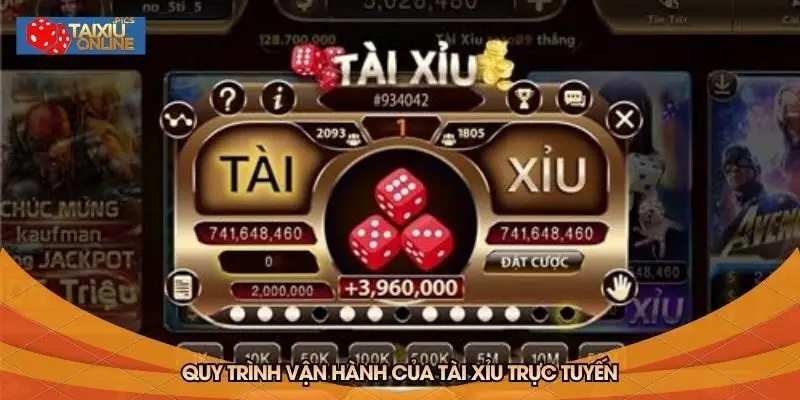Quy trình vận hành của tài xỉu trực tuyến